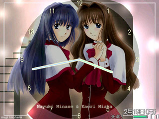 名雪＆香里 clock