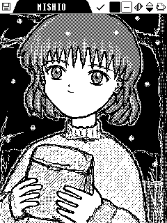 手編のマフラー