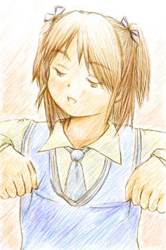 「ノースリーブにするりと袖を通すよ」(c)カジヒデキ